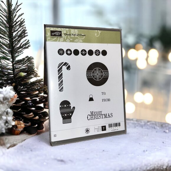 Stampin Up! Chock Full of Cheer Christmas Rubber Stamps - Picture 1 of 4